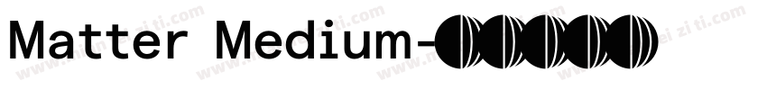 Matter Medium字体转换